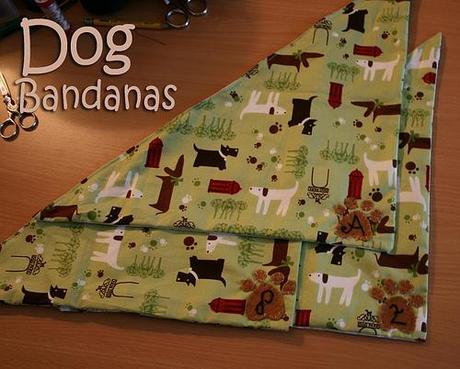 Personalized dog bandanas