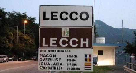 Lecco, Terra Insubre alla guerra per i cartelli in lingua lombarda