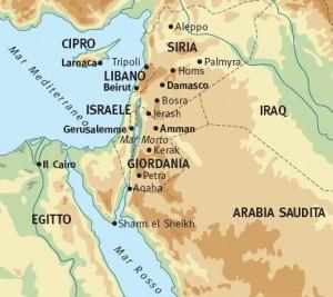 La Giordania nel Vicino Oriente