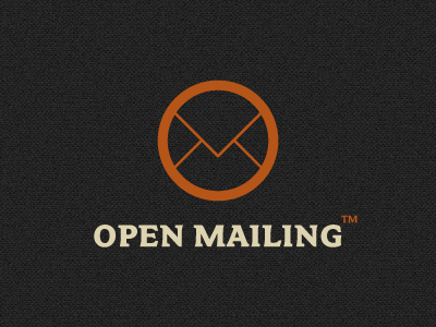 open mailing minimal logo