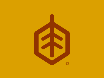 simple leaf minimal logo