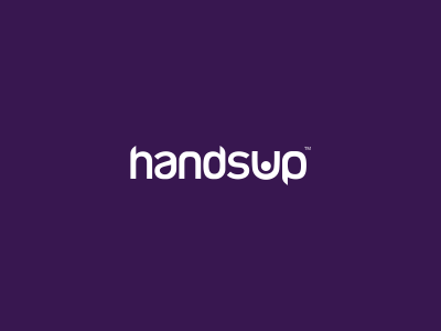 hands up minimal logo