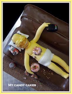 Homer Simpson cake