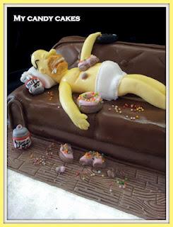 Homer Simpson cake