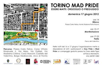 Torino Mad Pride 17 giugno 2012 - Programma della manifestazione