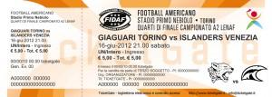Vinci 1 biglietto gratuito per la sfida Giaguari Torino vs Islanders