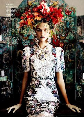 Karlie Kloss in Dolce & Gabbana su Vogue Magazine