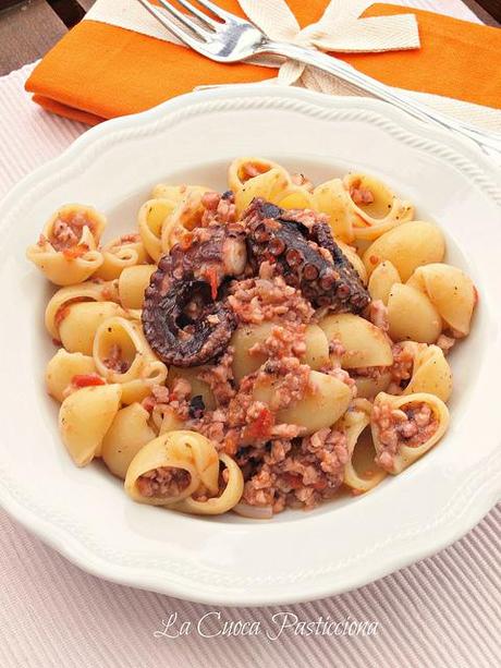 Conchiglie Benedetto Cavalieri al ragù di polpo