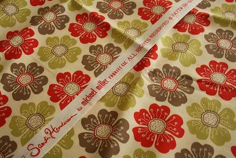 Poppy Parade Floral fabric by Michael Miller