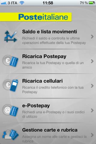 iOS App: Postepay
