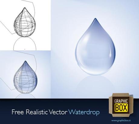 Free realistic Waterdrop – La goccia vettoriale