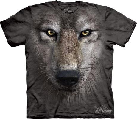 T-shirt con illustrazioni realistiche di animali