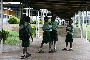 English: Children at school in Nigeria English: Children at school in Nigeria