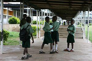 English: Children at school in Nigeria