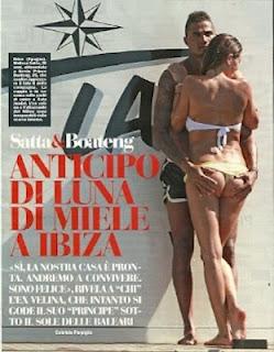 Boateng afferra le chiappe della Satta in bikini...che lato B Boateng afferra le chiappe della Satta in bikini...che lato B