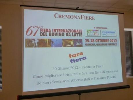 Cremona Fiere Seminario Fare Fiera - slides