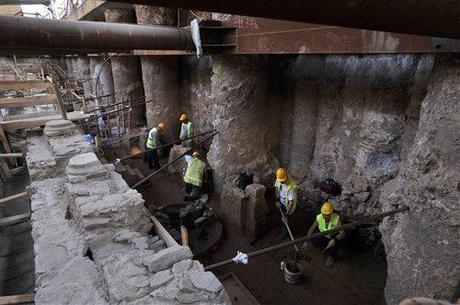 Scoperta una sezione di strada romana a Salonicco