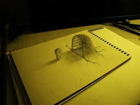 Gli straordinari disegni 3D di Hideyuki Nagai