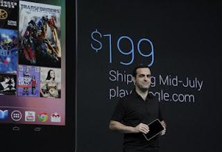 Google svela il tablet anti-iPad da 199 dollari. Il Nexus 7 con Android sarà in vendita da metà luglio.