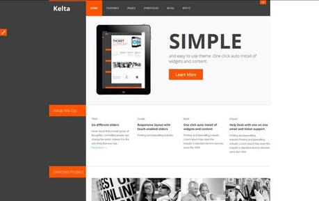 New WordPress Template Design