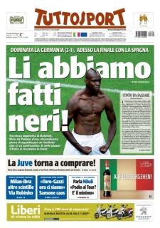 Ecco tutte le prime pagine in ONORE dell’Italia !  Gazzetta – Corriere dello Sport – Tuttosport