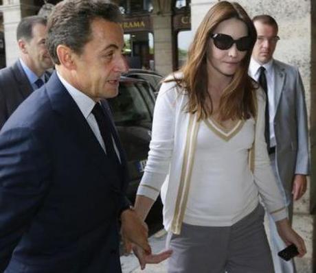 CARLA BRUNI FORSE INCINTA DEL TERZO FIGLIO