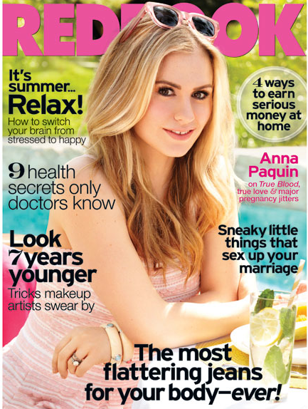 Anna Paquin sulla cover di RedBook magazine
