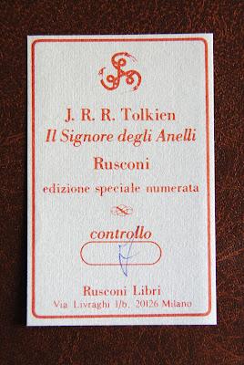 Il Signore degli Anelli, edizione Pelle Verde Rusconi 1984