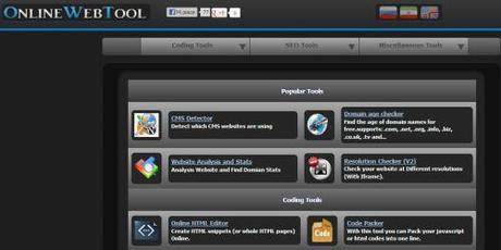 Online Web Tools - tanti utili strumenti per webmaster