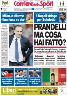 Ecco le prime pagine della Gazzetta – Corriere dello Sport – Tuttosport ! POVERA ITALIA …