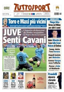 Ecco le prime pagine di oggi ! Gazzetta – Tuttosport – Corriere dello Sport… Balotelli combina guai !