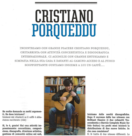 Cristiano Porqueddu Intervista su GuitART 2012