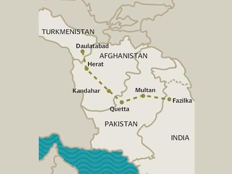 Percorso del TAPI (gasdotto trans-afghano)