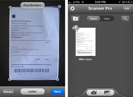 Scanner Pro Readdle ottiene il supporto icloud per le scansioni