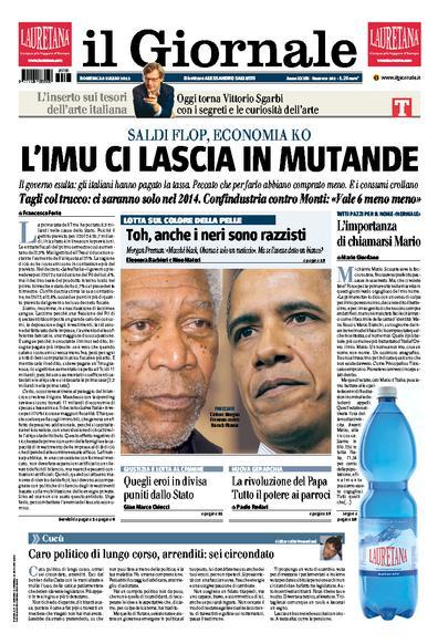 Prime pagine giornali: domenica 8 luglio 2012