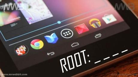 come impostare accesso root google nexus 7