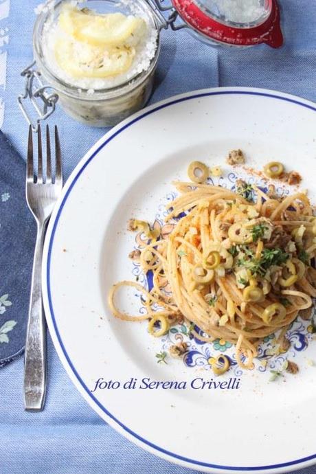 SPAGHETTI CON BOTTARGA, ARSELLE E LIMONI SOTTO SALE di Dolcipensieri