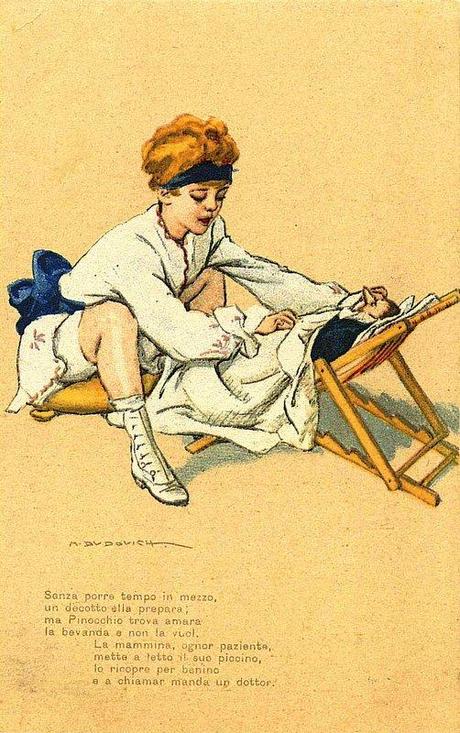 Pinocchio: cartoline ill. M. Dudovich (1918) Pinocchio: cartoline ill. M. Dudovich (1918)
