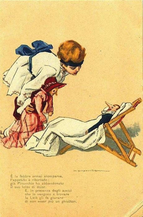 Pinocchio: cartoline ill. M. Dudovich (1918) Pinocchio: cartoline ill. M. Dudovich (1918)