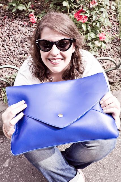 Oasàp online shop: my oversized clutch bag in deep blue