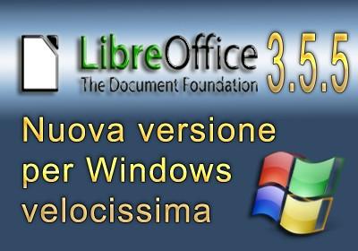 LibreOffice 3.5.5 per Windows 