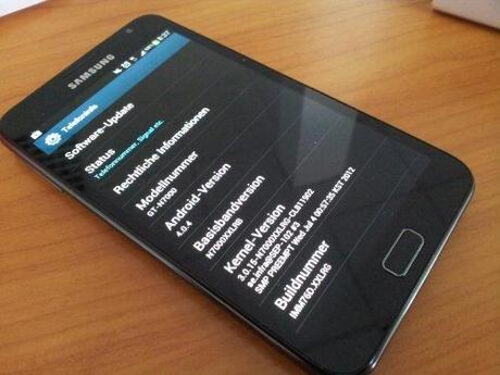 Rilasciato l’aggiornamento ICS 4.0.4 anche per il Samsung Galaxy Note