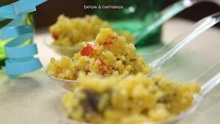 Cous cous freddo con verdure allo zafferano e ginger