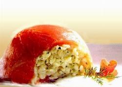 Risotto allo spumante riso e salmone