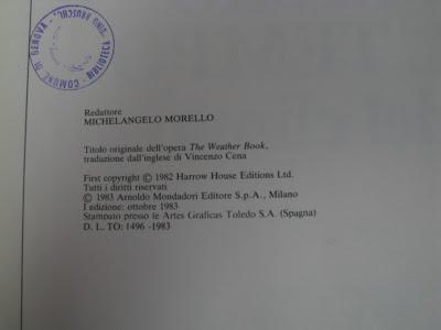 Un vecchio libro di meteorologia conferma: le scie di condensa si formano lontano dai motori. 30 anni dopo il direttore del servizio meteorologico dell’aeronautica militare afferma il contrario