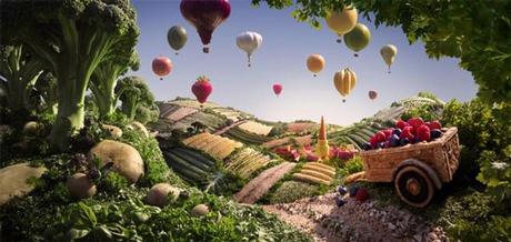 Landscapes of food! Photography and Photoshop!