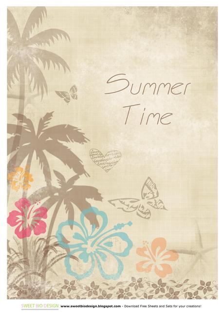 Carte: Sweet Tropical Summer Paper Set!