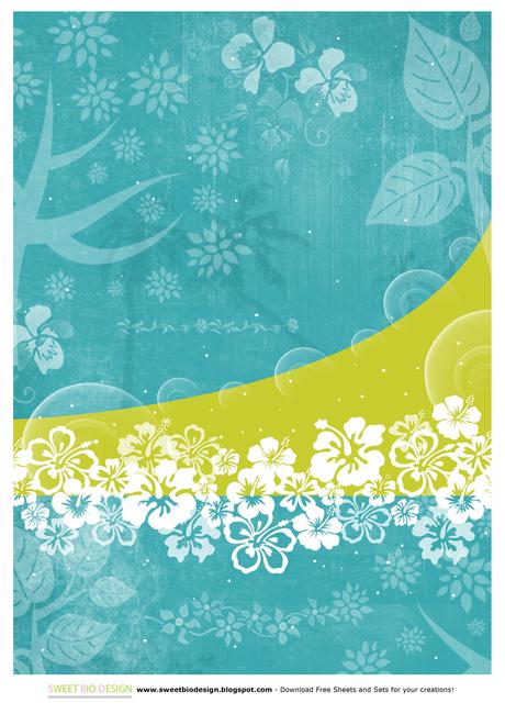 Carte: Sweet Tropical Summer Paper Set!