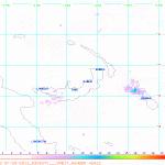 SO2 satellite image Bagna volcano, Bougainville island