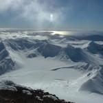 Tongariro  crater complex during winter (also a ski resort in some parts of the park)